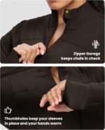GYM RAINBOW Womens Zip Up Workout Jakcets Lightweight Slim Fit Running Athletic Jackets with Thumb Holes - Image 5