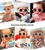NULOOQ Bendable Polarized Baby Sunglasses with Strap Round Flexible for Infant Newborn & Toddler Age 0-24 Months - Image 3