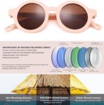 NULOOQ Bendable Polarized Baby Sunglasses with Strap Round Flexible for Infant Newborn & Toddler Age 0-24 Months - Image 6