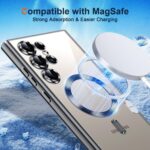 for Samsung Galaxy S24 Ultra 5G Case with Privacy Screen Protector,Clear Magnetic Phone Case with Camera Protection,Soft Shockproof Protective Cover for Galaxy S 24 Ultra,Black - Image 5