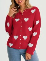Saodimallsu Womens Button Up Cardigan Sweaters Long Sleeve Crew Neck Fall Soft Lightweight Knit Loose Sweater Tops - Image 5