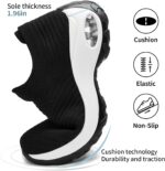 Walking Shoes Women Slip On Sock Sneakers Mesh Non Slip Shoes Air Cushion Platform Loafers - Image 4