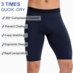 SPVISE Compression Shorts Men Spandex Sports Shorts Workout Running Gym Shorts Cool Dry Athletic Baselayer Underwear Pockets - Image 4