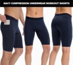 SPVISE Compression Shorts Men Spandex Sports Shorts Workout Running Gym Shorts Cool Dry Athletic Baselayer Underwear Pockets - Image 8