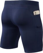 SPVISE Compression Shorts Men Spandex Sports Shorts Workout Running Gym Shorts Cool Dry Athletic Baselayer Underwear Pockets - Image 9
