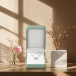 PU Leather Necklace Box Velvet Interior Necklace Gift Box Pendant Case Long Chain Display Storage Case for Wedding Birthday Mother's Day (Green) - Image 3