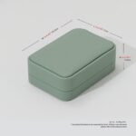 PU Leather Necklace Box Velvet Interior Necklace Gift Box Pendant Case Long Chain Display Storage Case for Wedding Birthday Mother's Day (Green) - Image 5