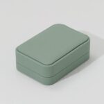 PU Leather Necklace Box Velvet Interior Necklace Gift Box Pendant Case Long Chain Display Storage Case for Wedding Birthday Mother's Day (Green) - Image 10