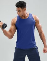 MIER Men's Tank Tops Workout Sleeveless Tee Shirts Muscle Athletic Gym Running Beach Tanks for Men, Quick Dry - Image 4