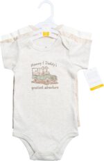 Hudson Baby Unisex Baby Cotton Bodysuits 3-Pack - Image 3
