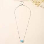 Lit Wall Crystal Necklaces for Women 10mm 18K Gold White Plated Crystal Pendant Natural Stone Necklace Adjustable Gemstone Necklace Healing Crystal Necklace Silver Necklaces for Women - Image 5