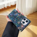 Glitter Magnetic for iPhone 16 Pro Case Rectangle, Compatible with Magsafe, Luxury Sparkle Seashell Abalone Pearl Colorful Cute Case, Women Girly Glossy Soft Slim Phone Cover, 6.3 inch - Image 4