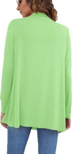 Ladlop Women's Lightweight Open Front Cardigans Long Sleeve Casual Soft Drape Fall Cardigan - Image 7