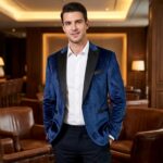 Men's Velvet Blazer One Button Casual Tuxedo for Men Blazer Lapel Prom Party Wedding Banquet - Image 4