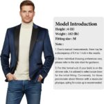 Men's Velvet Blazer One Button Casual Tuxedo for Men Blazer Lapel Prom Party Wedding Banquet - Image 5