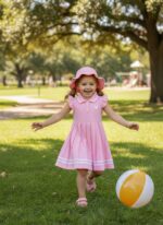 Toddler Girl Dress Baby Girls Button-up Polo Uniform Dresses 2 Pieces Summer Tennis Ruffle Sleeve Clothes Size 2T-8T - Image 4