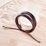 Btysun Father s Day Gift Ideas, Graduation Gifts for Men Him Teen Stocking Stuffers Mens Leather Bracelet Boyfriend Son Adjustable Brown Mens Jewelry with Inspirational Message - Image 7