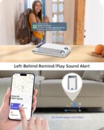 ExtreLife MagSafe Wallet, Work with Apple Find My, Magnetic Phone Wallet Stand for iPhone 17/16/15/14/13/12 Series, 8 Card Holder, RFID Blocking, Rechargeable, White - Image 4