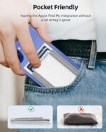 ExtreLife MagSafe Wallet, Work with Apple Find My, Magnetic Phone Wallet Stand for iPhone 17/16/15/14/13/12 Series, 8 Card Holder, RFID Blocking, Rechargeable, White - Image 8