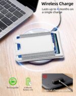 ExtreLife MagSafe Wallet, Work with Apple Find My, Magnetic Phone Wallet Stand for iPhone 17/16/15/14/13/12 Series, 8 Card Holder, RFID Blocking, Rechargeable, White - Image 9