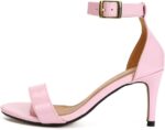 MAIERNISI JESSI Unisex Men's Women's Ankle Strap Heeled Sandals, Open Toe, Buckle Closure, Kitten High Heel - Image 7
