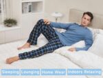 DG Hill Pajama Pants Men - Flannel Pajama Pants Fleece PJS Sets Cotton Top - Mens Pajama Set PJ Sleep Pant Loungewear Sets - Image 7