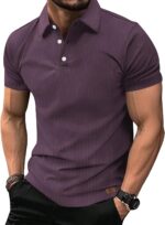 ZITY Mens Polo Shirts Short Sleeve Athletic Golf Polos Moisture Wicking Casual Polo Shirts for Men Jacquard Collared T Shirts - Image 3