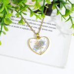 Forget-Me-Not Pressed Flower Necklace | Handmade Floral Necklace for Women | Forget-Me-Not Jewelry for Her - Image 4