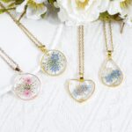 Forget-Me-Not Pressed Flower Necklace | Handmade Floral Necklace for Women | Forget-Me-Not Jewelry for Her - Image 8