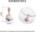Charm for Bracelets and Necklaces, Heart Animals 925 Sterling Silver Bead Celestial Sun Moon Star Charms Jewelry Gift for Women Girls - Image 4