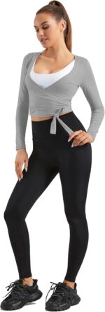 Women Tie Front Shrug Long Sleeve Bolero Cardigan Lightweight Casual Tops - Image 7