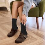 Women's Suede Clogs Leather Mules Slip On Sandals with Arch Support - Image 3
