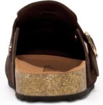 Women's Suede Clogs Leather Mules Slip On Sandals with Arch Support - Image 7