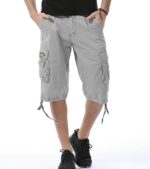DONGD Mens Cargo Shorts Cotton Relaxed Fit Camouflage Camo Cargo Short - Image 3