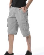 DONGD Mens Cargo Shorts Cotton Relaxed Fit Camouflage Camo Cargo Short - Image 6
