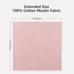 Susurration Muslin Burp Cloths 24x24 Inches Ultra Soft 100% Cotton, 4 or 7 Pack Baby Washcloths for Newborn, Absorbent Burp Rags & Swaddle Blankets - Image 3