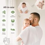 Susurration Muslin Burp Cloths 24x24 Inches Ultra Soft 100% Cotton, 4 or 7 Pack Baby Washcloths for Newborn, Absorbent Burp Rags & Swaddle Blankets - Image 4