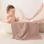 Susurration Muslin Burp Cloths 24x24 Inches Ultra Soft 100% Cotton, 4 or 7 Pack Baby Washcloths for Newborn, Absorbent Burp Rags & Swaddle Blankets - Image 5