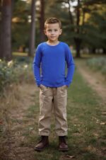 Cadidi Dinos Boys Girls Long Sleeve Shirts Cotton Casual Crewneck Printed Kids T-Shirts - Image 3
