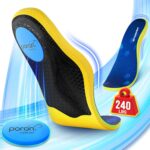 240+lbs Plantar Fasciitis Relief Insoles Men, Comfort PORON Shoe Inserts for Women, Heavy Duty High Arch Support Inserts for Pain Relief Absorb Shock, Work Boot Orthotic Insoles Flat Feet & Pronation - Image 2