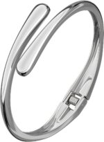 AICase Chunky Gold Bangle Bracelets for Women Teens Trendy Adjustable Wide Twist Cuff Bracelet Fashion Summer Pretty Jewelry Gifts for Women Mom/Her/Sister/Friends/Wife/Grandma - Image 2
