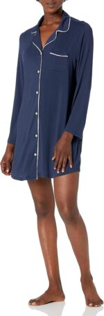 Amazon Essentials Women's Piped Nightshirt (Available in Plus Size) - Image 2