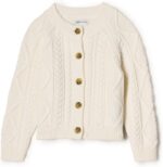 Amazon Essentials x Sofia Grainge Unisex Toddlers and Babies' Cable Knit Fisherman Cardigan Sweater - Image 2