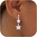 Awinesn Clip on Earrings for Women Hypoallergenic Dainty Clip Earrings for Women 14K Gold/Silver Plated Drop Dangle Earrings 5A Cubic Zirconia Multiple Styles for Women Fashion Trendy Jewelry Gifts - Image 2