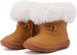 BMCiTYBM Toddler Snow Boots Baby Boys Girls Winter Warm Boots Infant High Top Shoes Faux Fur Bootie for Cold Weather Outdoor - Image 2