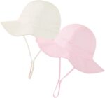 Baby Girl Sun Hat Toddler Beach Hats with UPF 50+ Protective Infant Summer Hat with Wide Brim Baby Girls Bucket Hat - Image 2