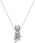 Bolenvi Dangling Dog Pendant Necklace, 925 Sterling Silver Jewelry, 16-22" Adjustable Chain, Pet Dog Charm Necklace for Women - Image 2