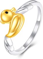 CRMAD Duck Ring for Women Sterling Silver Duck Ring Cute Animal Jewelry Gift for Women - Image 2