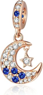 Charm for Bracelets and Necklaces, Heart Animals 925 Sterling Silver Bead Celestial Sun Moon Star Charms Jewelry Gift for Women Girls - Image 2