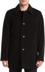 Cole Haan Men's Cashmere Blend Single Breasted Classic Coat With Shirt Collar - Image 2